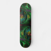 Genesis Green Abstract Art skateboard (Recto)