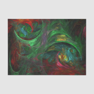 Genesis Green Abstract Art Tissuepapier