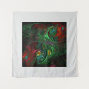 Genesis Green Abstract Art Wandkleed
