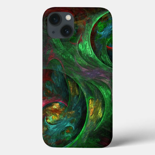 Genesis Green Abstracte Kunst Case-Mate iPhone Case (Achterkant)