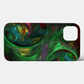 Genesis Green Abstracte Kunst Case-Mate iPhone Case (Achterkant (horizontaal))