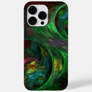 Genesis Green Abstracte Kunst Case-Mate iPhone 14 Pro Max Hoesje