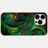 Genesis Green Abstracte Kunst Case-Mate iPhone Case (Achterkant (horizontaal))
