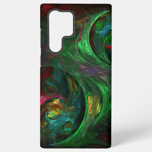 Genesis Green Abstracte Kunst Samsung Galaxy Hoesje