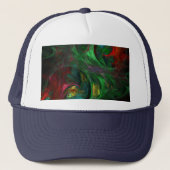 Genesis Green Casquette d'art Abstrait (Devant)