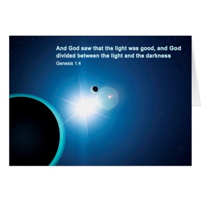 Genesis - licht en donkerheid (Voorkant Horizontaal)