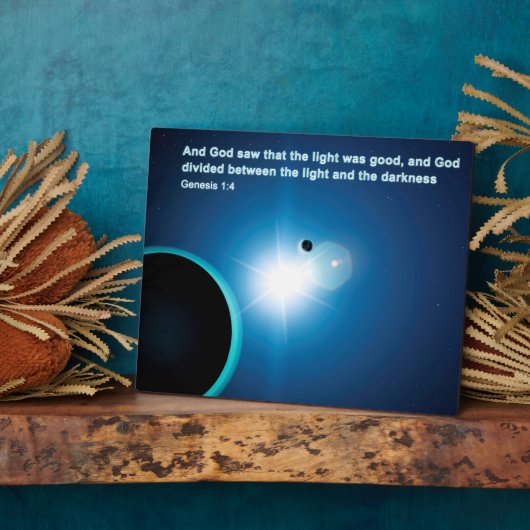 Genesis - licht en donkerheid fotoplaat (Zijkant)