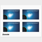 Genesis - licht en donkerheid rechthoekige sticker (Vel)