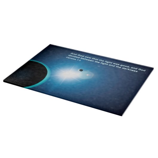 Genesis - licht en donkerheid snijplank (Hoek)