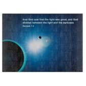 Genesis - licht en donkerheid snijplank (Voorkant)