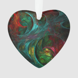 Genesis Nova Abstract Art Acrylhart Ornament