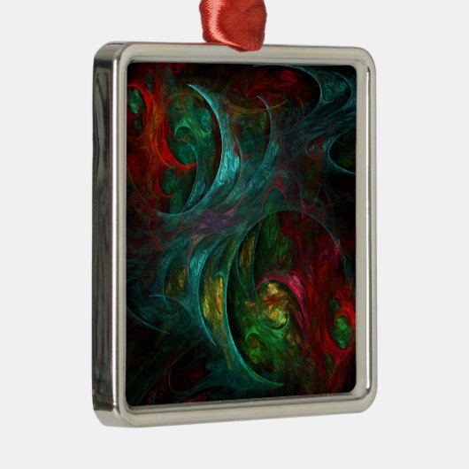 Genesis Nova Abstract Art Square Metalen Ornament (Rechts)