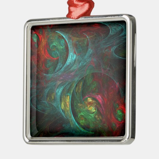 Genesis Nova Abstract Art Square Metalen Ornament (Links)