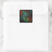 Genesis Nova Abstract Art Square Sticker (Tas)