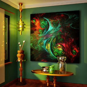 Genesis Nova Abstract Kunstschildpad Afdrukken