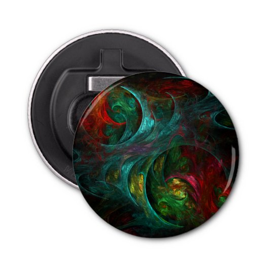 Genesis Nova Abstracte Art Button Button Flesopener (Voorkant)