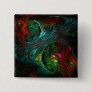 Genesis Nova Abstracte Art Button (vierkant)