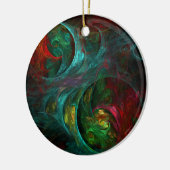 Genesis Nova Abstracte Art Circle Ornament (Links)