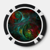 Genesis Nova Abstracte Art Poker Chips (Achterkant)