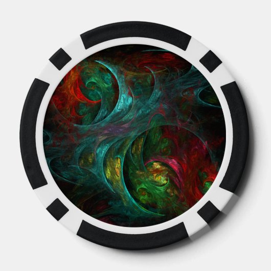 Genesis Nova Abstracte Art Poker Chips (Achterkant)