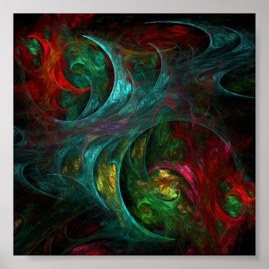 Genesis Nova Abstracte Art Poster (Voorkant)