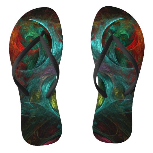 Genesis Nova Abstracte Kunst Teenslippers (Voetbed)
