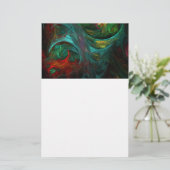 Genesis Nova Abstracte kunstartikelen Briefpapier (Staand voorkant)