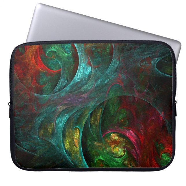 Genesis Nova Abstracte kunstlaptophoes Laptop Sleeve (Voorkant)