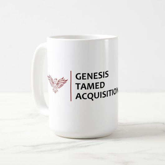 Genesis Tamed Acquisitions Corporate Logo Mok (Voorkant links)