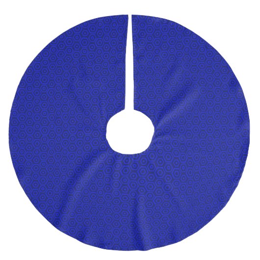 Geneste blauwe zeshoeken kerstboom rok (Voorkant)