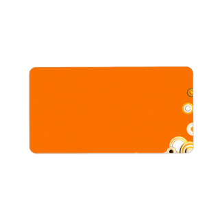 Geneste cirkels in levendige kleuren etiket