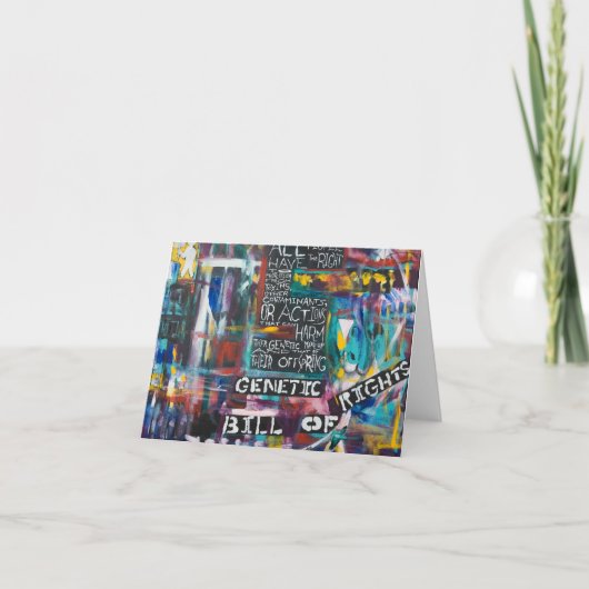 Genetic Bill of Rights schilderij #5 Kaart (Voorkant)
