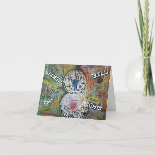 Genetic Bill of Rights Schilderij #8 Kaart (Voorkant)