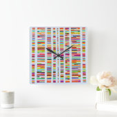 Genetic Equality Wall Clock Vierkante Klok (Huis)