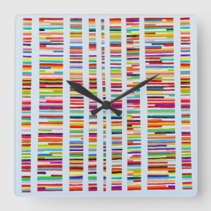 Genetic Equality Wall Clock Vierkante Klok