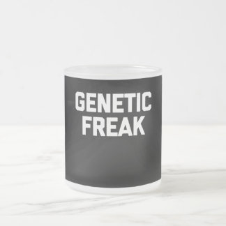 Genetic Freak T-Shirt Funny Gezegde Matglas Koffiemok