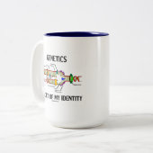 Genetics a facet of My Identity (DNA Replication) Tweekleurige Koffiemok (Voorkant links)