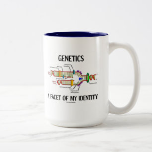 Genetics a facet of My Identity (DNA Replication) Tweekleurige Koffiemok