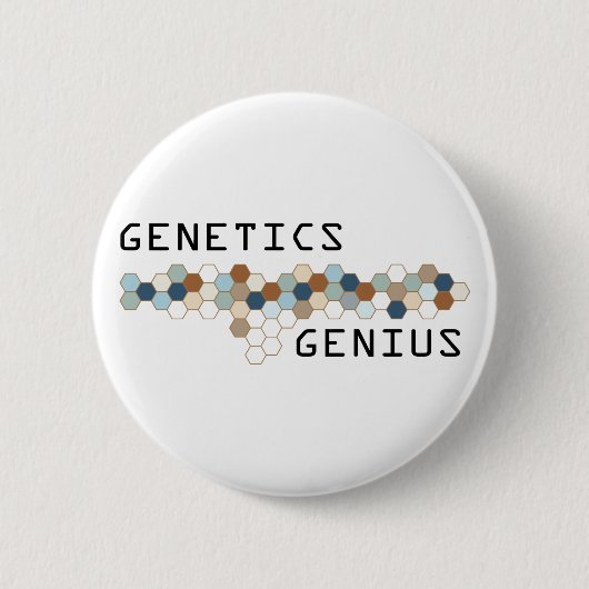 Genetics Genius Ronde Button 5,7 Cm (Voorkant)