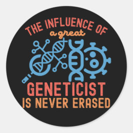 Genetics Quotes, Genetics Major Ronde Sticker