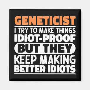 Geneticus Ik probeer dingen grappig te maken Genet Magneet