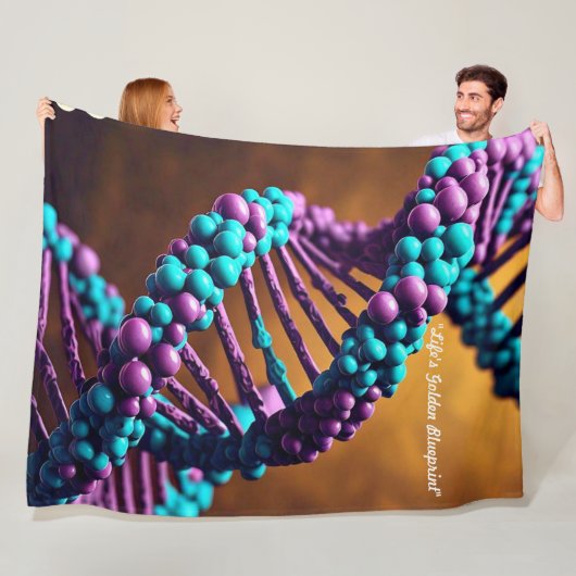 "Genetisch Ritme" Fleece Deken (In situ)