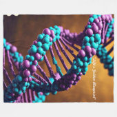 "Genetisch Ritme" Fleece Deken (Voorkant (Horizontaal))