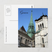 genève cathedraal briefkaart (Voorkant / Achterkant)