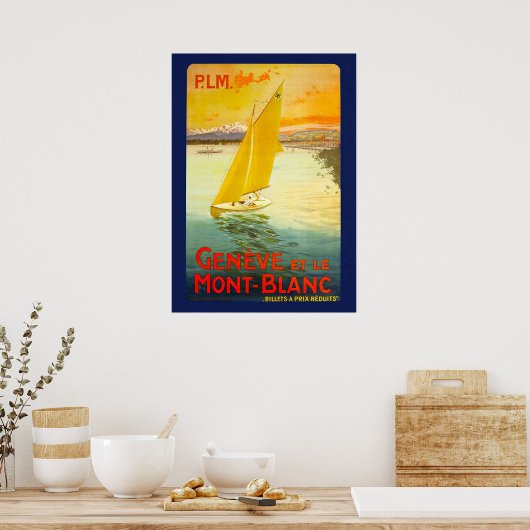 GENEVE ET LE MONT BLANC POSTER (Keuken)