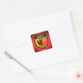Genève Flag Vierkante Sticker (Envelop)