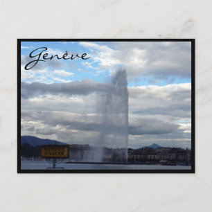genève jet d'eau briefkaart