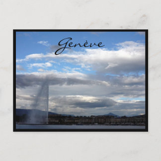 Genève Jet d'eau Paquis Briefkaart