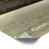 Genève, Jet l'eau in de haven Poster (Hoek)