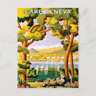 Genève meer briefkaart